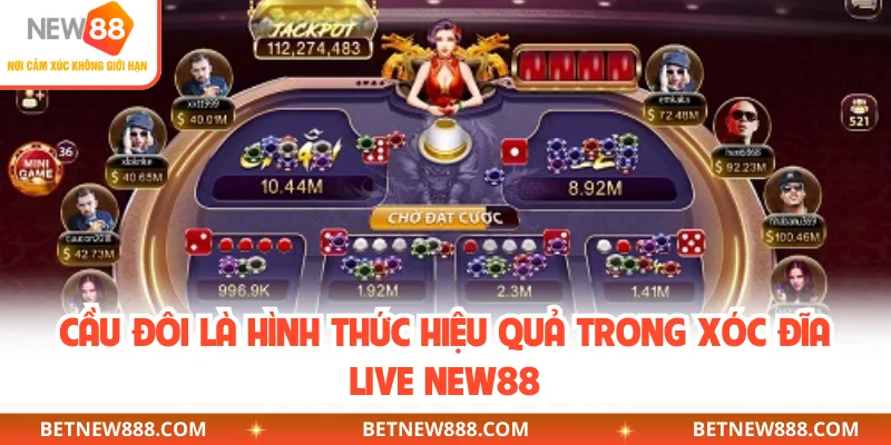 Cầu đôi là hình thức hiệu quả trong xóc đĩa live NEW88